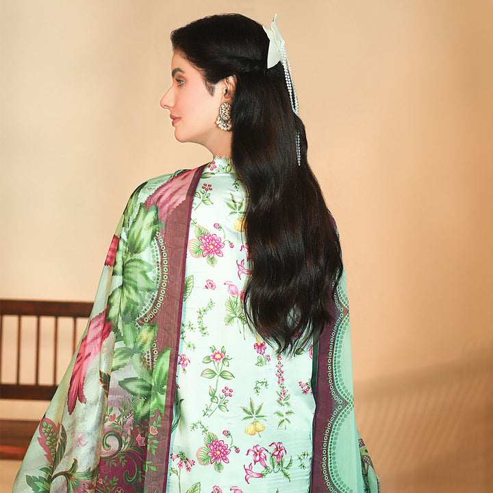Premium Rayon  Satin with Satin Rayon Trouser & Silk Dupatta “Sienna“