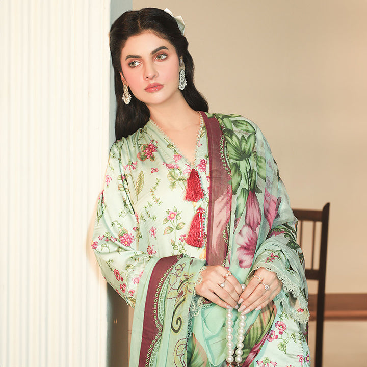 Premium Rayon  Satin with Satin Rayon Trouser & Silk Dupatta “Sienna“