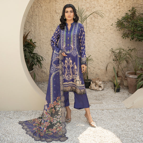 Dinara-3PC Unstitched Outfit