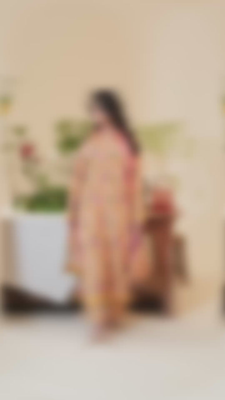 Rayon Crepe with Silk Dupatta – “Elina”