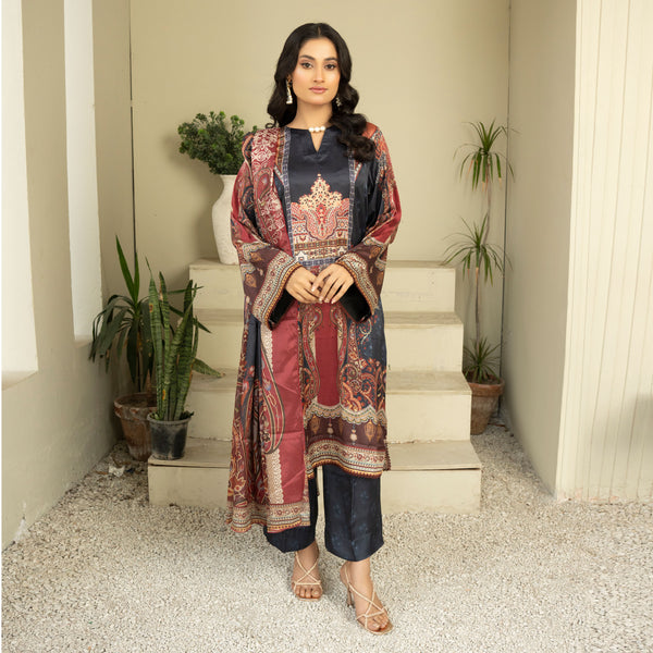 Sophia-3PC Unstitched Outfit